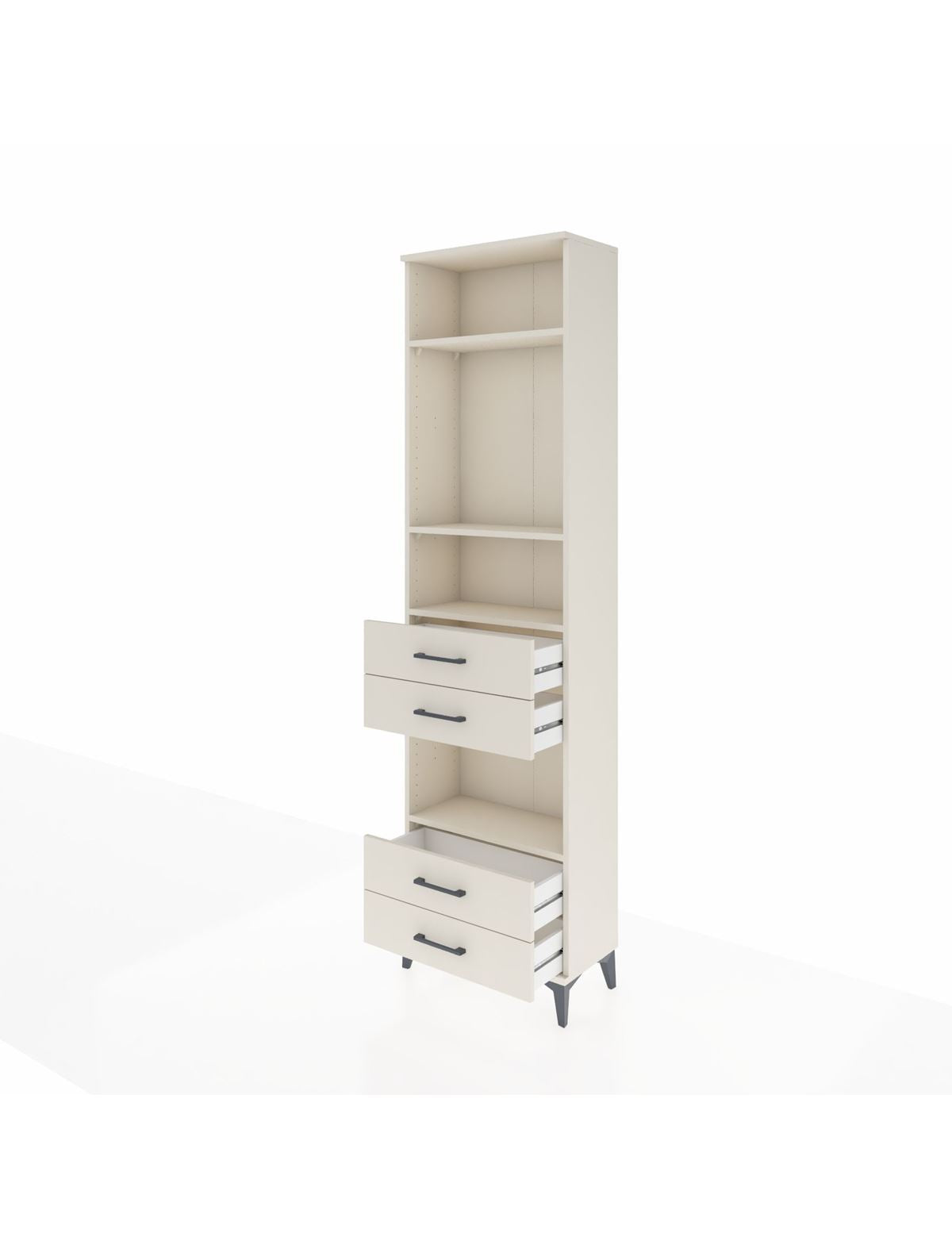 Arges Dolap 4 Raflı 4 Çekmeceli 60x30x221 - S29M171V1A