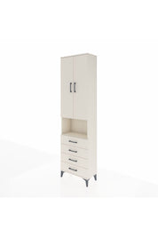 Arges Dolap 4 Raflı 4 Çekmeceli 2 Kapaklı 60x30x221 Aytaşı-Aytaşı