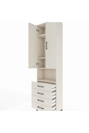 Arges Dolap 4 Raflı 4 Çekmeceli 2 Kapaklı 60x30x221 Aytaşı-Aytaşı