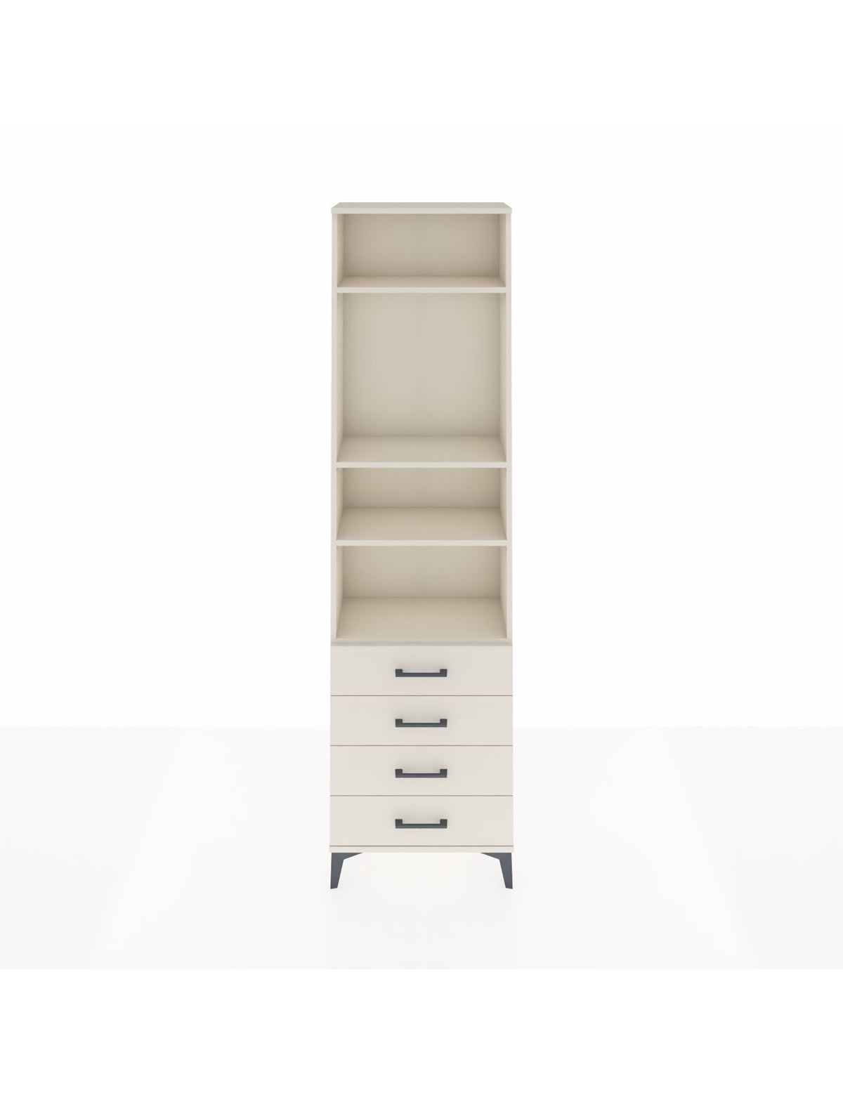 Arges Dolap 4 Raflı 4 Çekmeceli 60x30x221 Aytaşı-Aytaşı