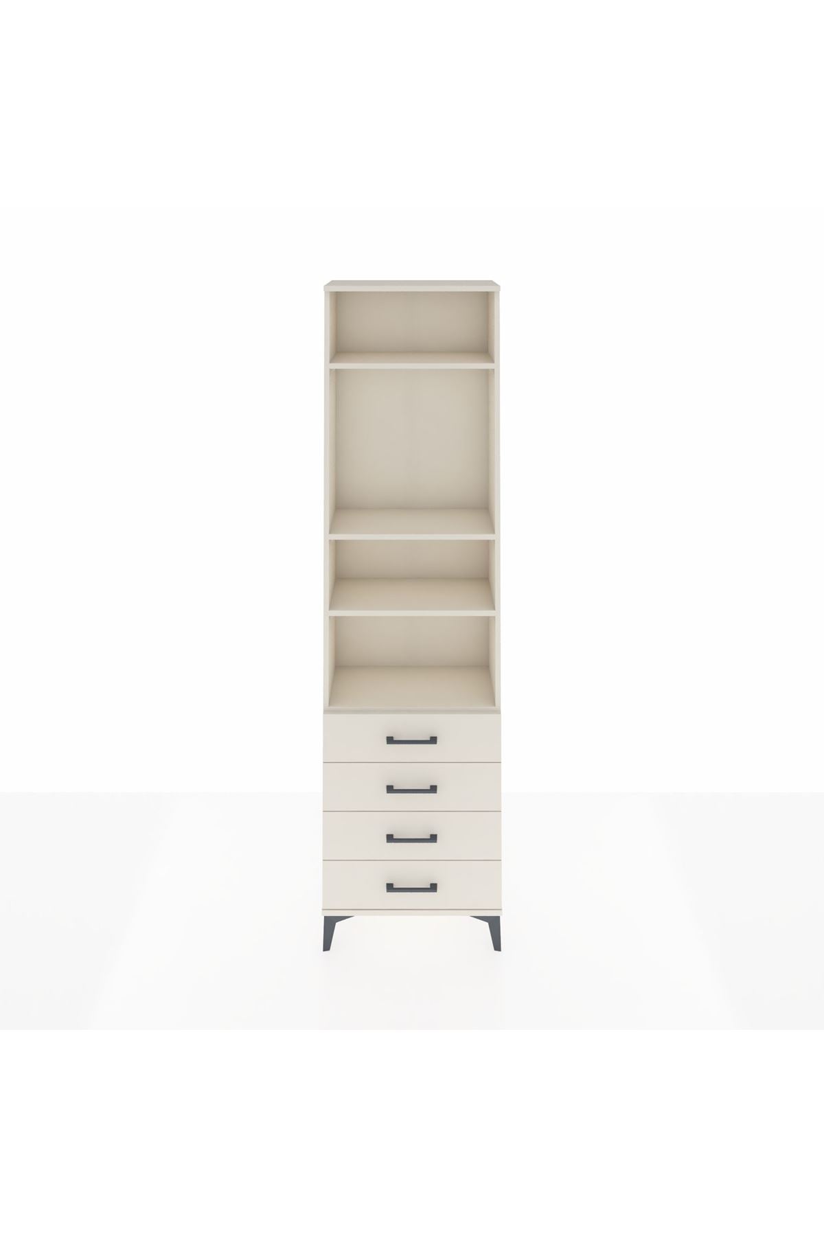 Arges Dolap 4 Raflı 4 Çekmeceli 60x30x221 Aytaşı-Aytaşı