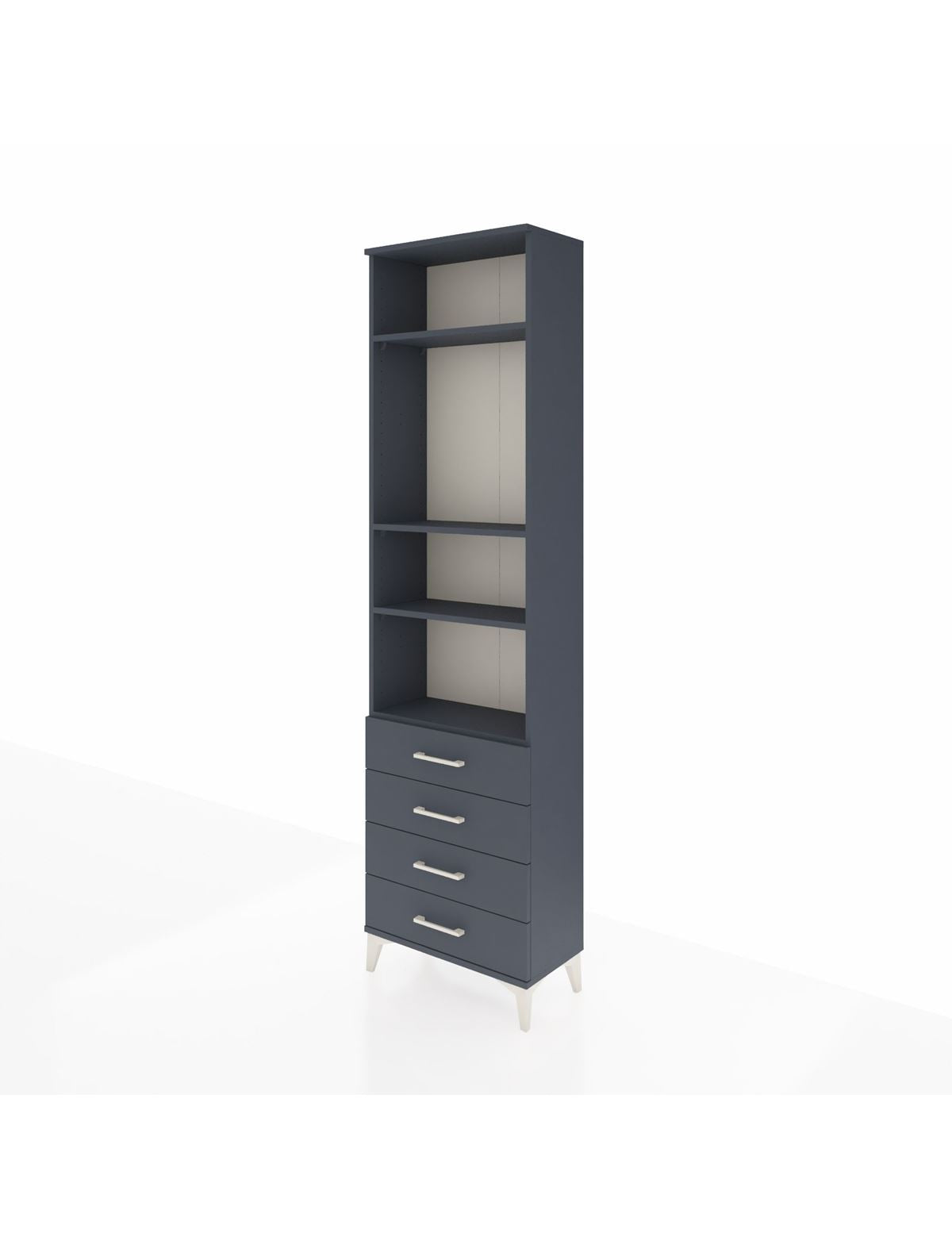 Arges Dolap 4 Raflı 4 Çekmeceli 60x30x221 - S29M177V5A