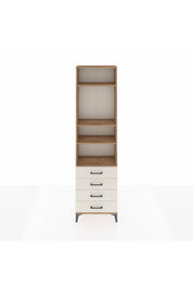 Arges Dolap 4 Raflı 4 Çekmeceli 60x30x221 Çam-Aytaşı