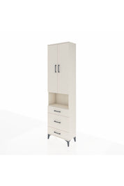 Arges Dolap 3 Raflı 3 Çekmeceli Tek Askılı 60x30x221 Aytaşı-Aytaşı