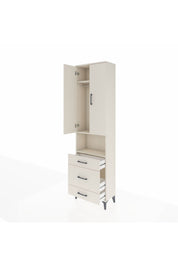 Arges Dolap 3 Raflı 3 Çekmeceli Tek Askılı 60x30x221 Aytaşı-Aytaşı