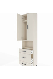 Arges Dolap 3 Raflı 3 Çekmeceli Tek Askılı 60x30x221 Aytaşı-Aytaşı