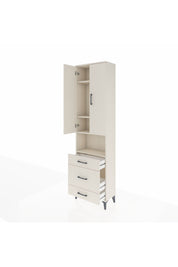 Arges Dolap 4 Raflı 3 Çekmeceli Tek Askılı 60x30x221 Aytaşı-Aytaşı