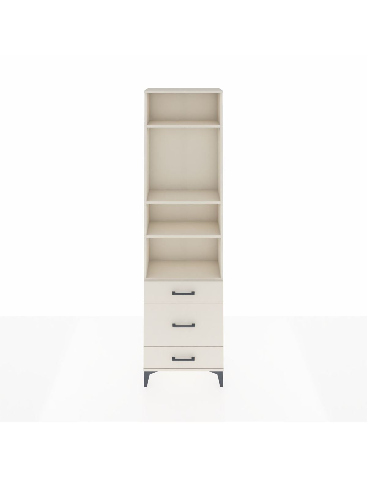 Arges Dolap 4 Raflı 3 Çekmeceli 60x30x221 Aytaşı-Aytaşı