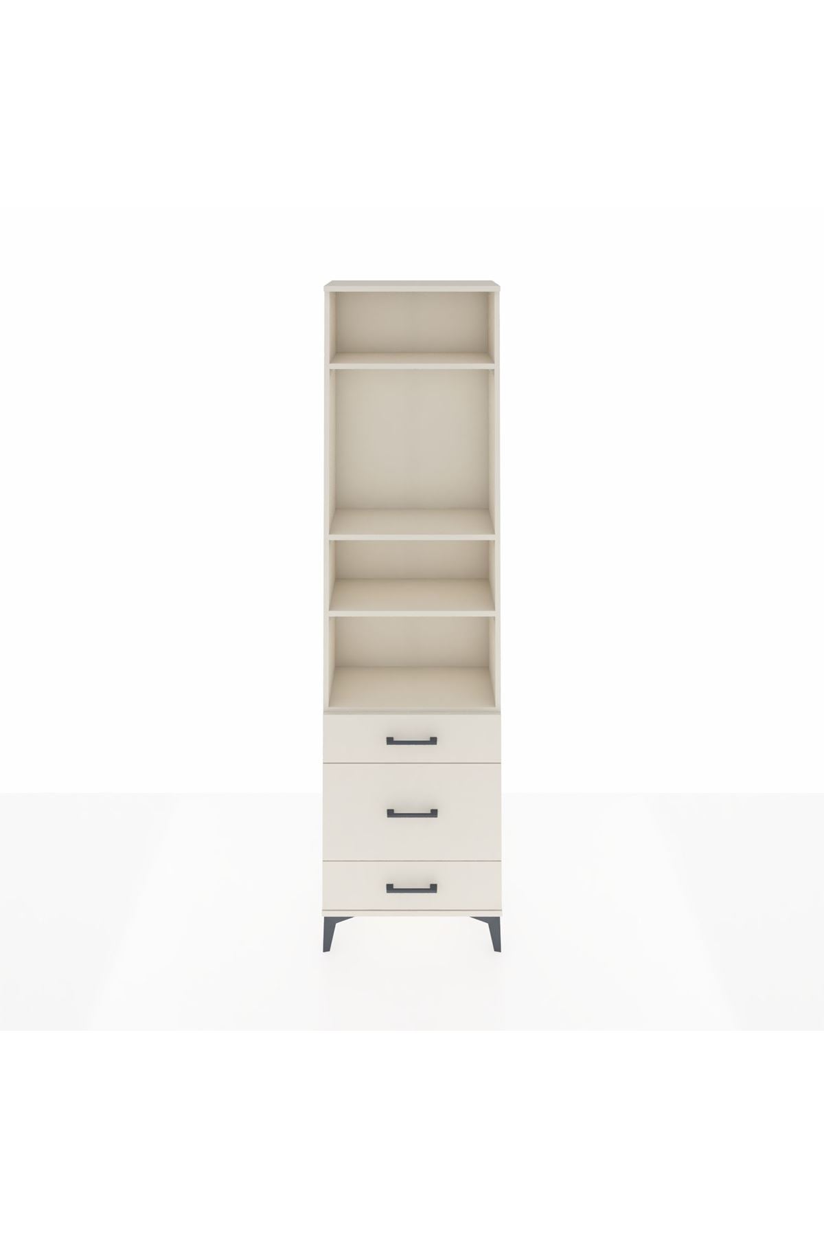 Arges Dolap 4 Raflı 3 Çekmeceli 60x30x221 Aytaşı-Aytaşı