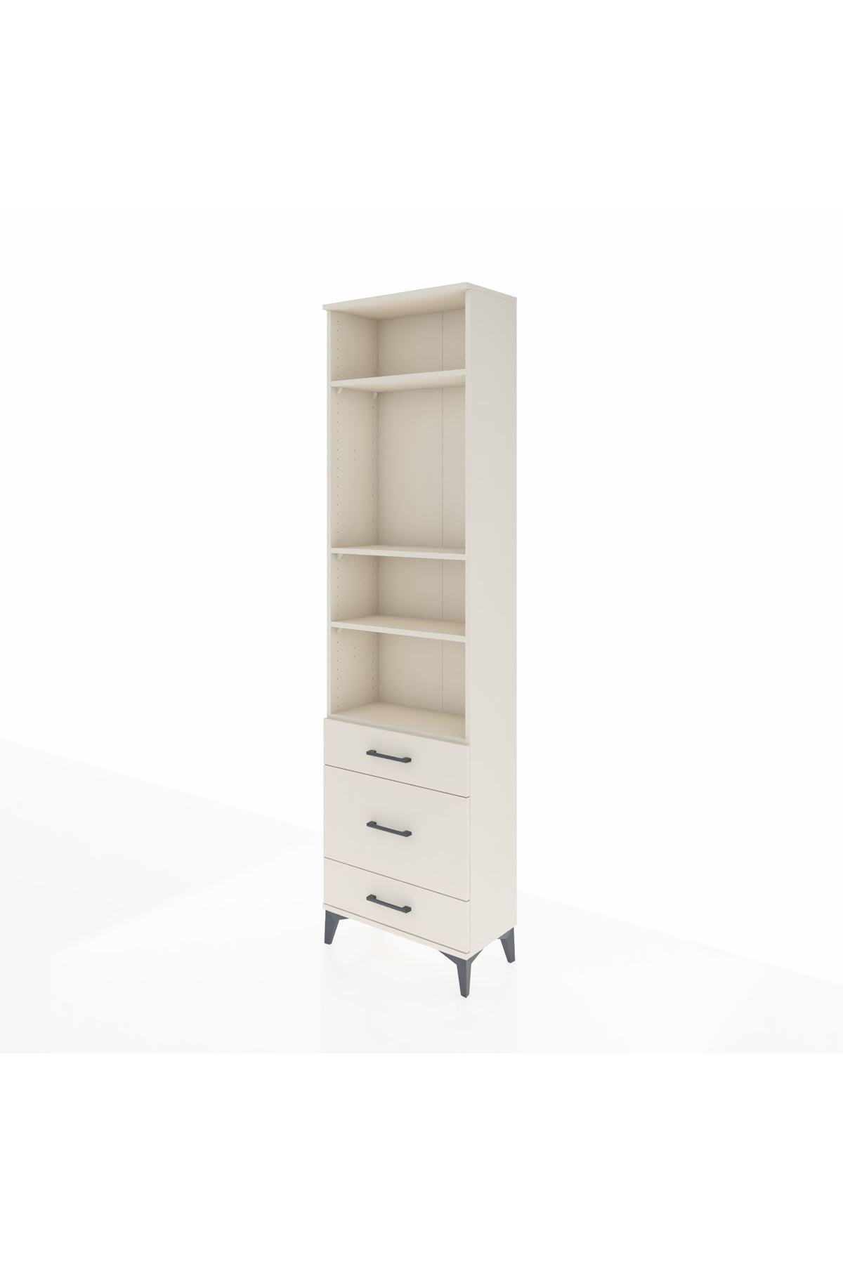 Arges Dolap 4 Raflı 3 Çekmeceli 60x30x221 Aytaşı-Aytaşı