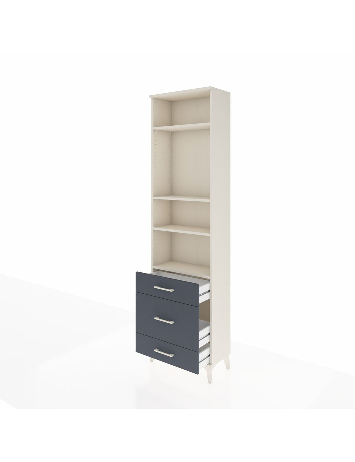 Arges Dolap 4 Raflı 3 Çekmeceli 60x30x221 - S29M180V2A
