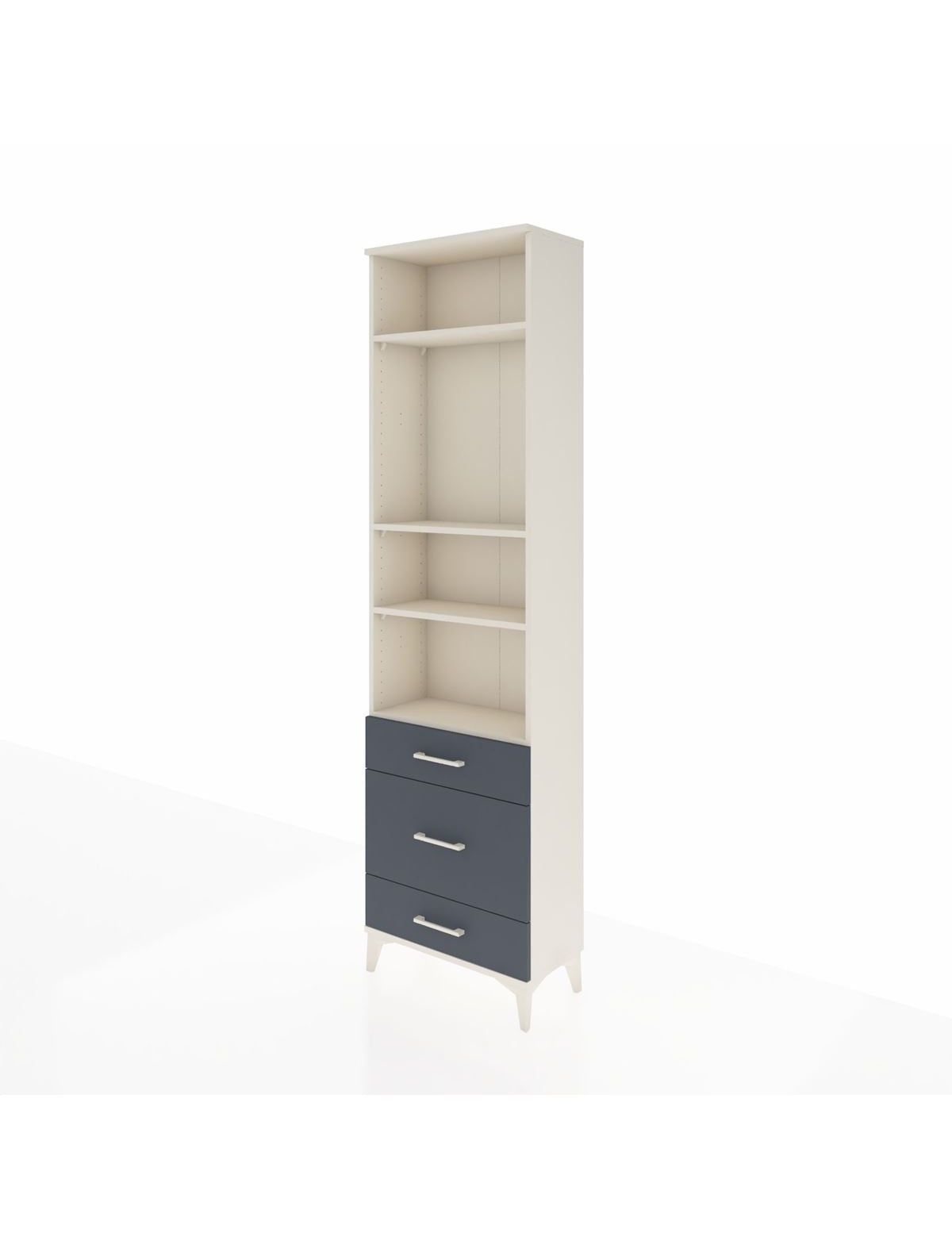 Arges Dolap 4 Raflı 3 Çekmeceli 60x30x221 - S29M180V2A