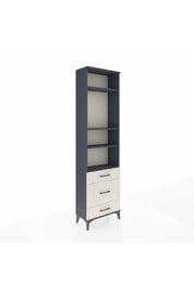 Arges Dolap 4 Raflı 3 Çekmeceli 60x30x221 Antrasit-Aytaşı