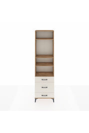 Arges Dolap 4 Raflı 3 Çekmeceli 60x30x221 Çam-Aytaşı