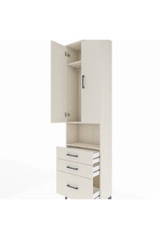 Arges Dolap 3 Raflı 3 Çekmeceli Tek Askılı 60x30x221 Aytaşı-Aytaşı