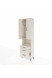 Arges Dolap 3 Raflı 3 Çekmeceli Tek Askılı 60x30x221 Aytaşı-Aytaşı