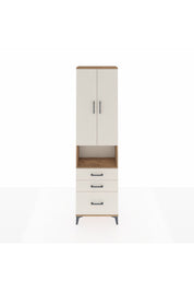 Arges Dolap 3 Raflı 3 Çekmeceli Tek Askılı 60x30x221 Çam-Aytaşı