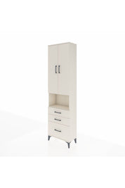 Arges Dolap 4 Raflı 3 Çekmeceli 2 Kapaklı 60x30x221 Aytaşı-Aytaşı