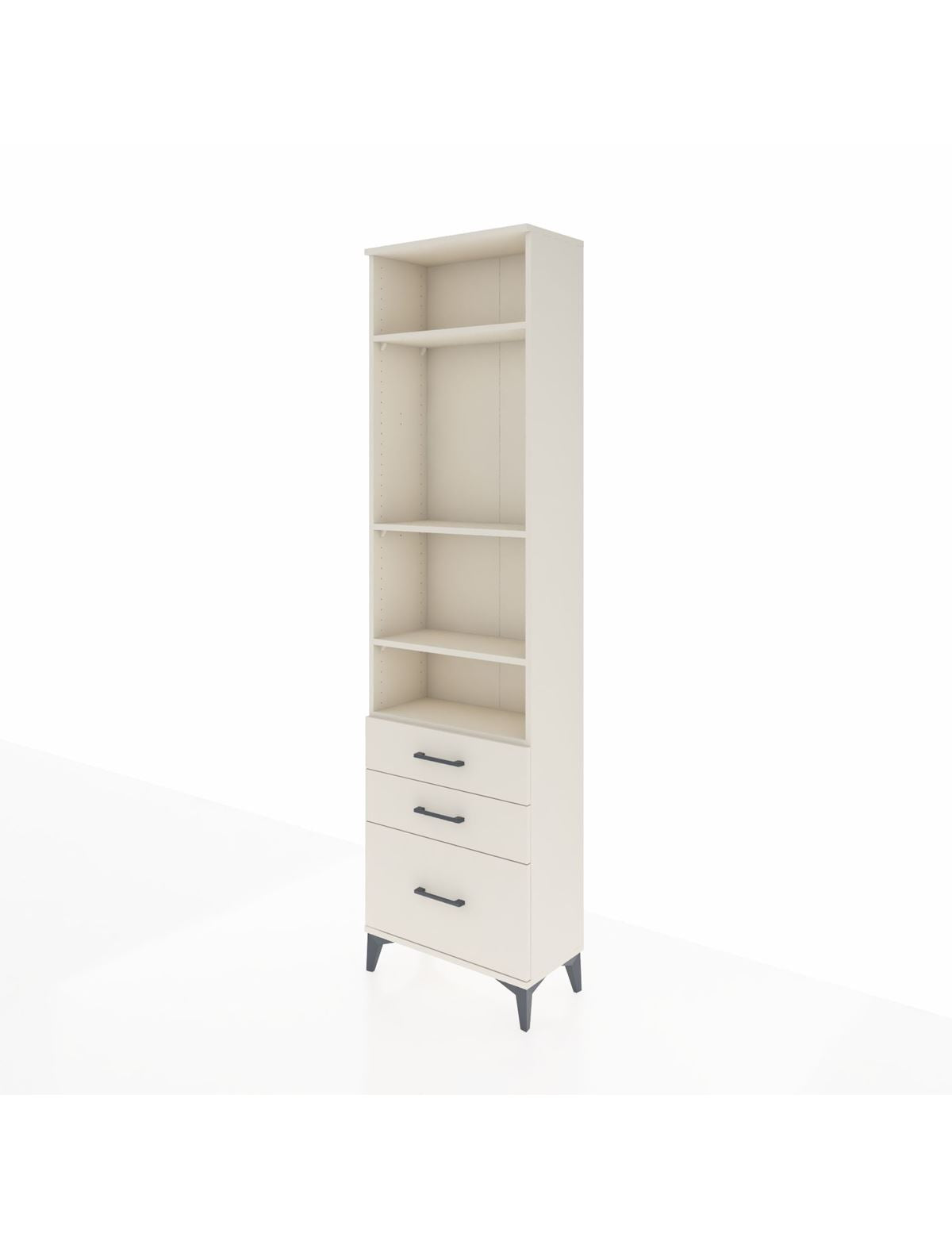 Arges Dolap 4 Raflı 3 Çekmeceli 60x30x221 Aytaşı-Aytaşı