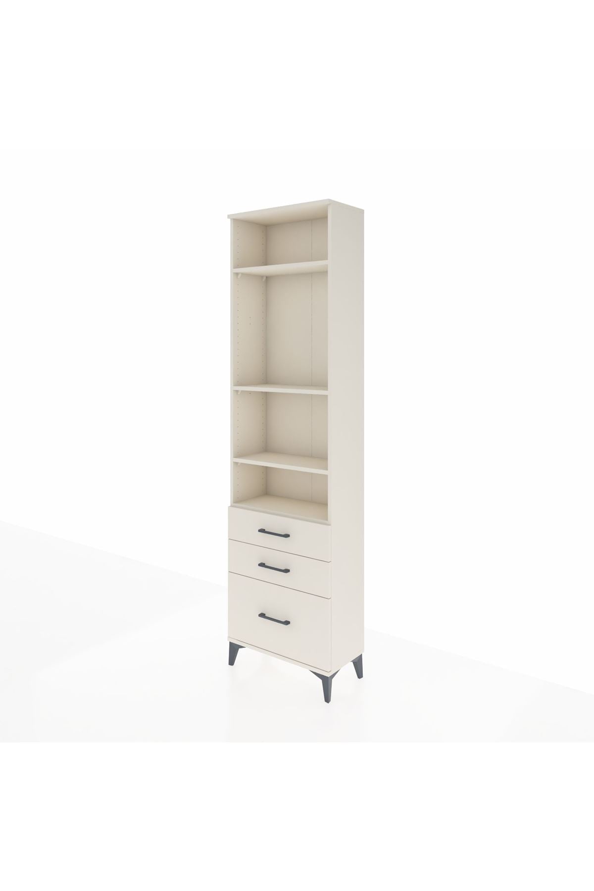 Arges Dolap 4 Raflı 3 Çekmeceli 60x30x221 Aytaşı-Aytaşı