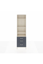 Arges Dolap 4 Raflı 3 Çekmeceli 60x30x221 Aytaşı-Antrasit