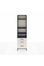 Arges Dolap 4 Raflı 3 Çekmeceli 60x30x221 Antrasit-Aytaşı