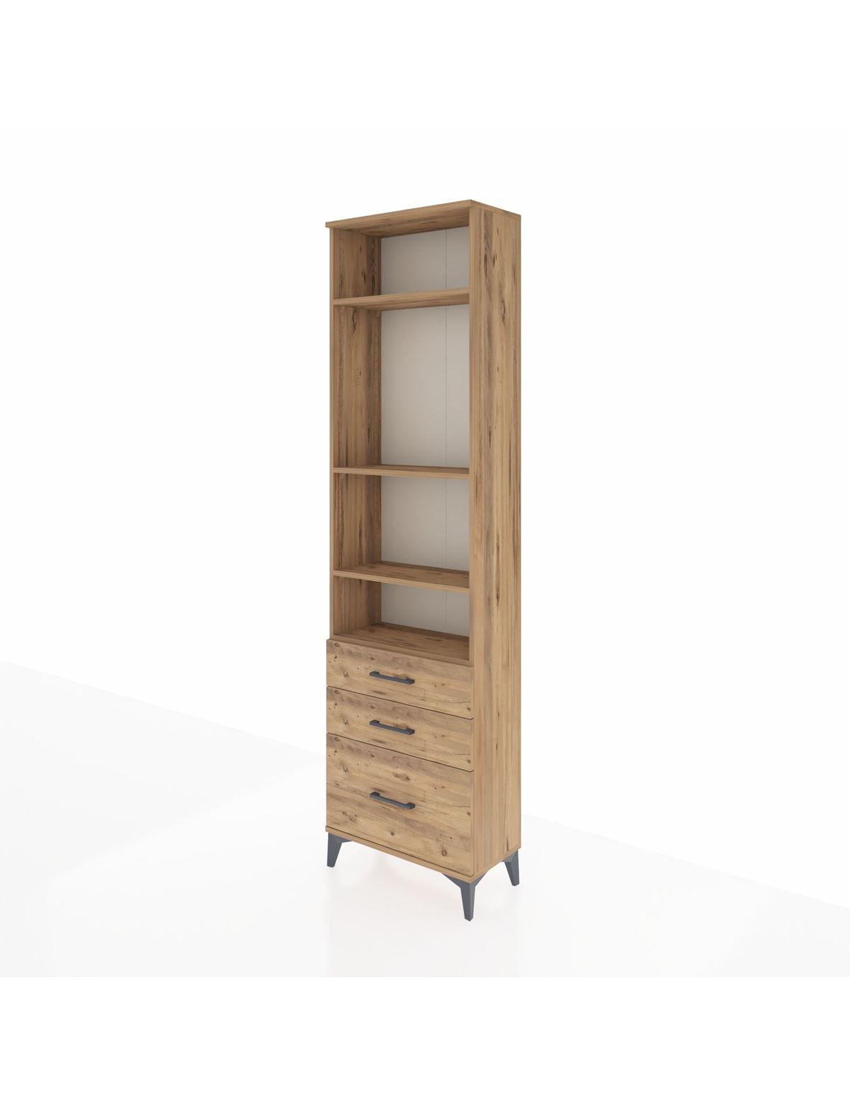Arges Dolap 4 Raflı 3 Çekmeceli 60x30x221 - S29M183V9A