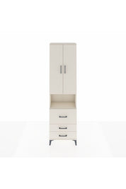 Arges Dolap 3 Raflı 3 Çekmeceli Tek Askılı 60x30x221 Aytaşı-Aytaşı