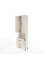 Arges Dolap 3 Raflı 3 Çekmeceli Tek Askılı 60x30x221 Aytaşı-Aytaşı
