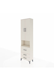 Arges Dolap 4 Raflı 3 Çekmeceli 2 Kapaklı 60x30x221 Aytaşı-Aytaşı