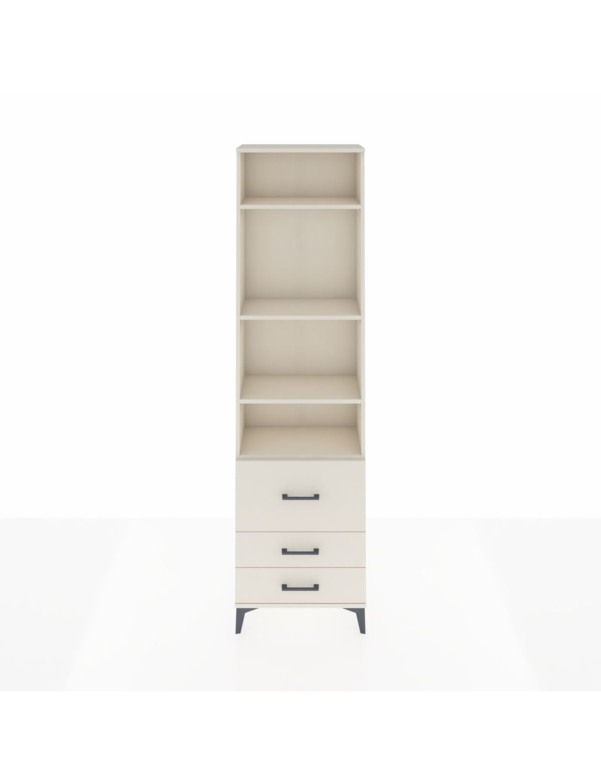 Arges Dolap 4 Raflı 3 Çekmeceli 60x30x221 Aytaşı-Aytaşı