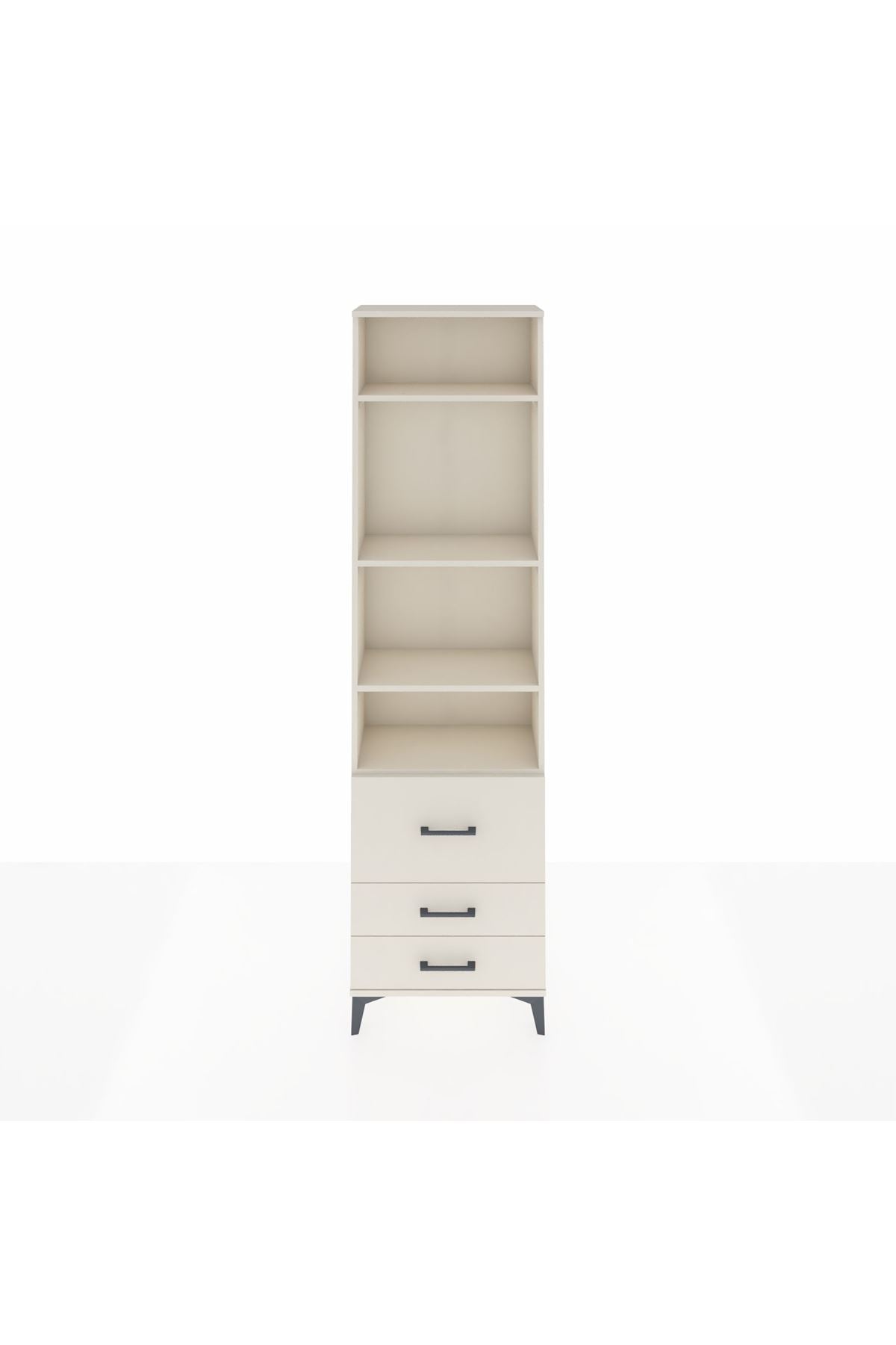 Arges Dolap 4 Raflı 3 Çekmeceli 60x30x221 Aytaşı-Aytaşı