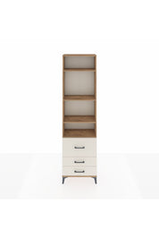 Arges Dolap 4 Raflı 3 Çekmeceli 60x30x221 Çam-Aytaşı