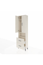 Arges Dolap 3 Raflı 2 Çekmeceli Tek Askılı 60x30x221 Aytaşı-Aytaşı