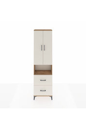 Arges Dolap 3 Raflı 2 Çekmeceli Tek Askılı 60x30x221 Çam-Aytaşı