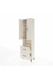 Arges Dolap 4 Raflı 2 Çekmeceli 2 Kapaklı 60x30x221 Aytaşı-Aytaşı