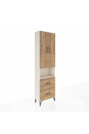 Arges Dolap 4 Raflı 2 Çekmeceli 2 Kapaklı 60x30x221 Aytaşı-Çam