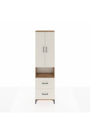 Arges Dolap 4 Raflı 2 Çekmeceli 2 Kapaklı 60x30x221 Çam-Aytaşı