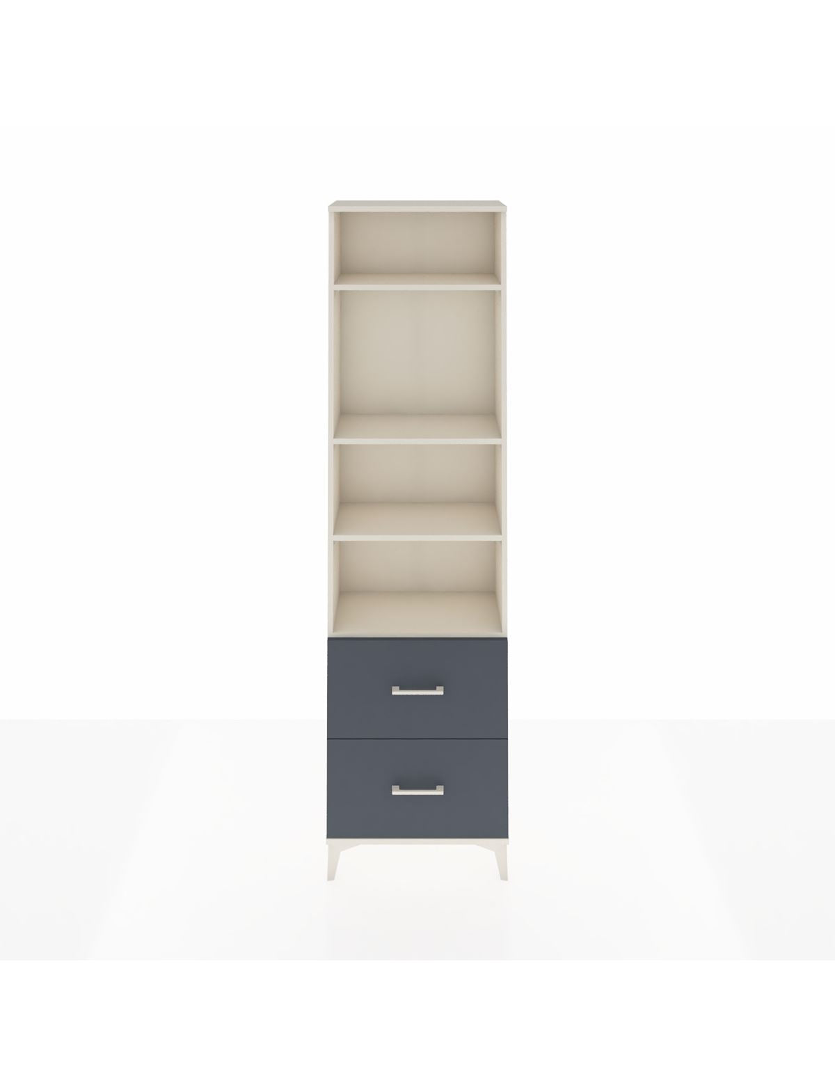 Arges Dolap 4 Raflı 2 Çekmeceli 60x30x221 Aytaşı-Antrasit