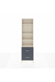 Arges Dolap 4 Raflı 2 Çekmeceli 60x30x221 Aytaşı-Antrasit