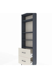 Arges Dolap 4 Raflı 2 Çekmeceli 60x30x221 Antrasit-Aytaşı