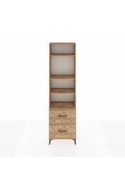 Arges Dolap 4 Raflı 2 Çekmeceli 60x30x221 Çam-Çam