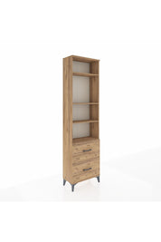 Arges Dolap 4 Raflı 2 Çekmeceli 60x30x221 Çam-Çam