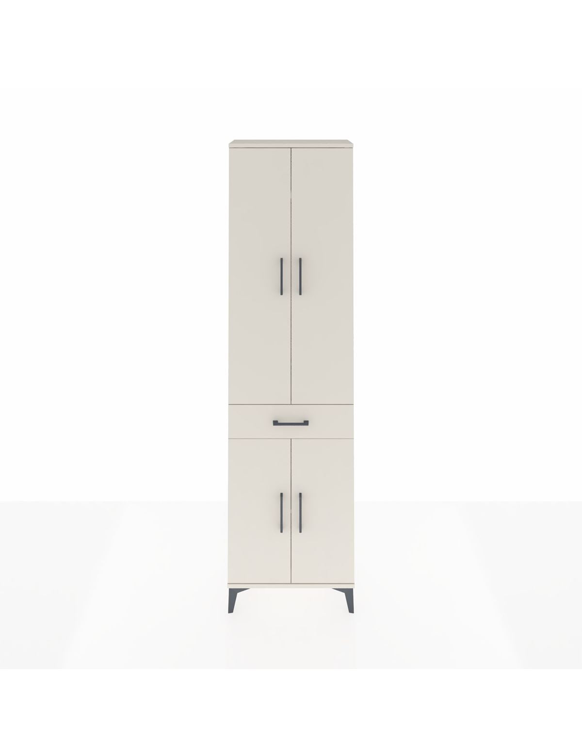 Arges Dolap 3 Raflı Tek Çekmeceli Tek Askılı 60x30x221 Aytaşı-Aytaşı