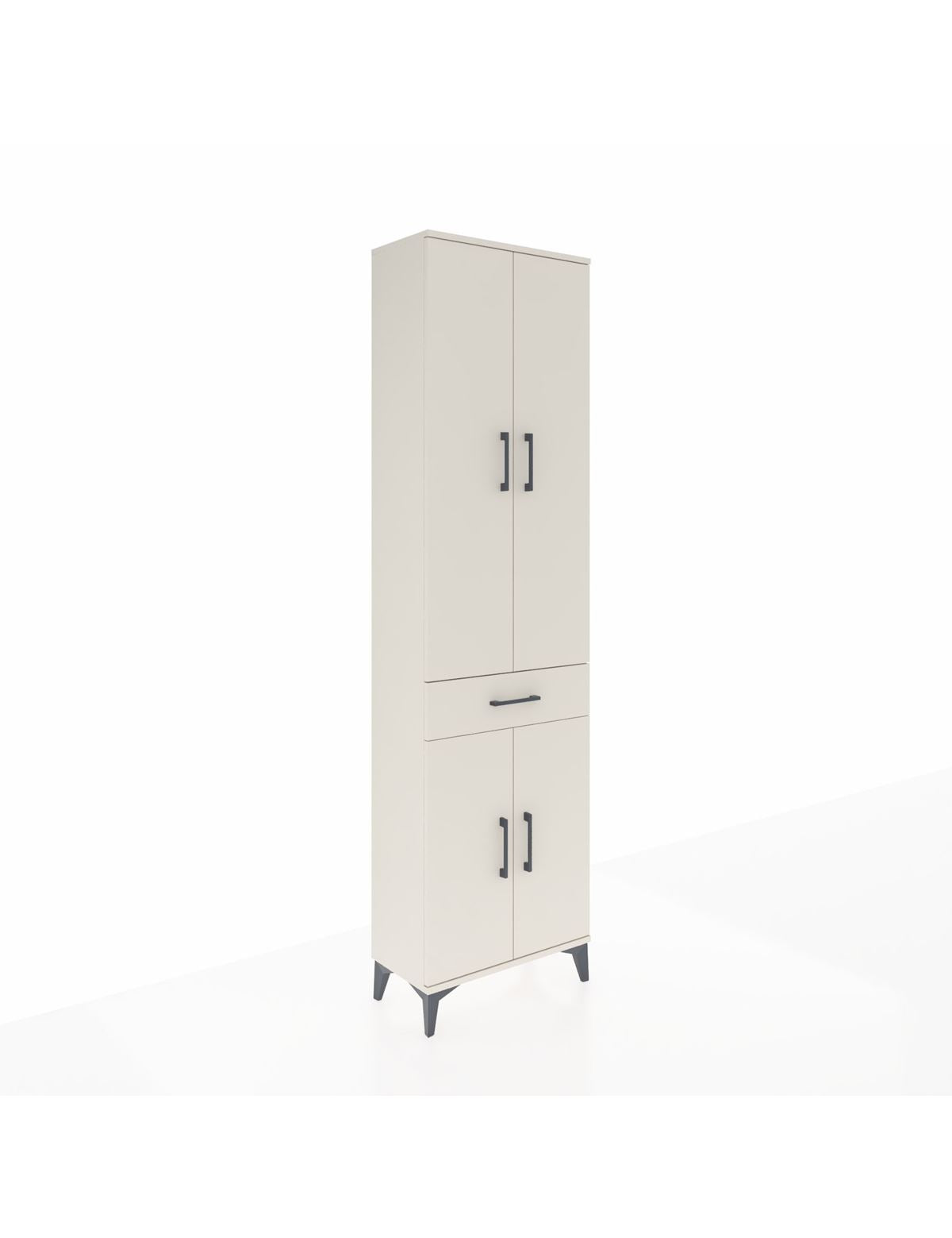 Arges Dolap 3 Raflı Tek Çekmeceli Tek Askılı 60x30x221 Aytaşı-Aytaşı