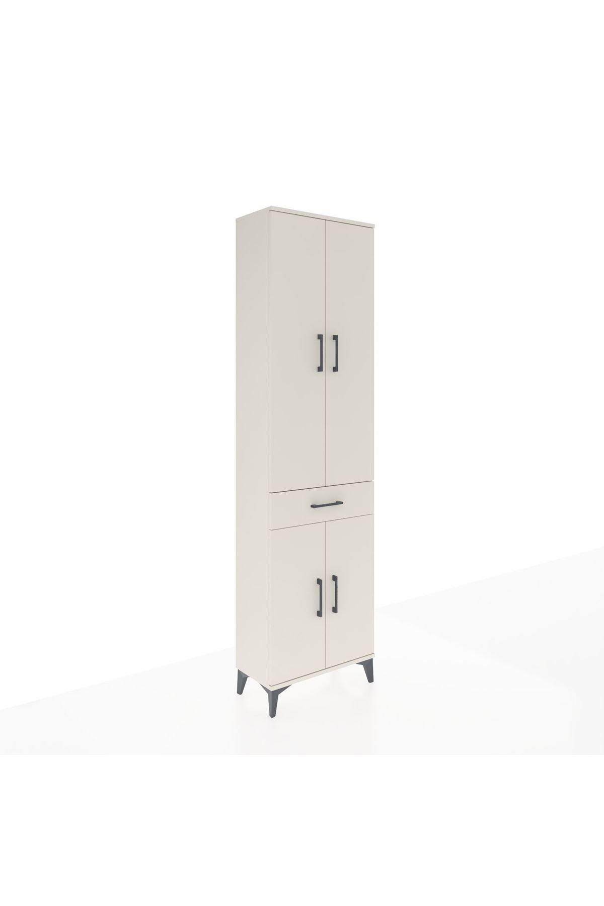 Arges Dolap 3 Raflı Tek Çekmeceli Tek Askılı 60x30x221 Aytaşı-Aytaşı