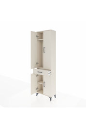 Arges Dolap 3 Raflı Tek Çekmeceli Tek Askılı 60x30x221 Aytaşı-Aytaşı