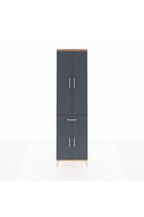 Arges Dolap 3 Raflı Tek Çekmeceli Tek Askılı 60x30x221