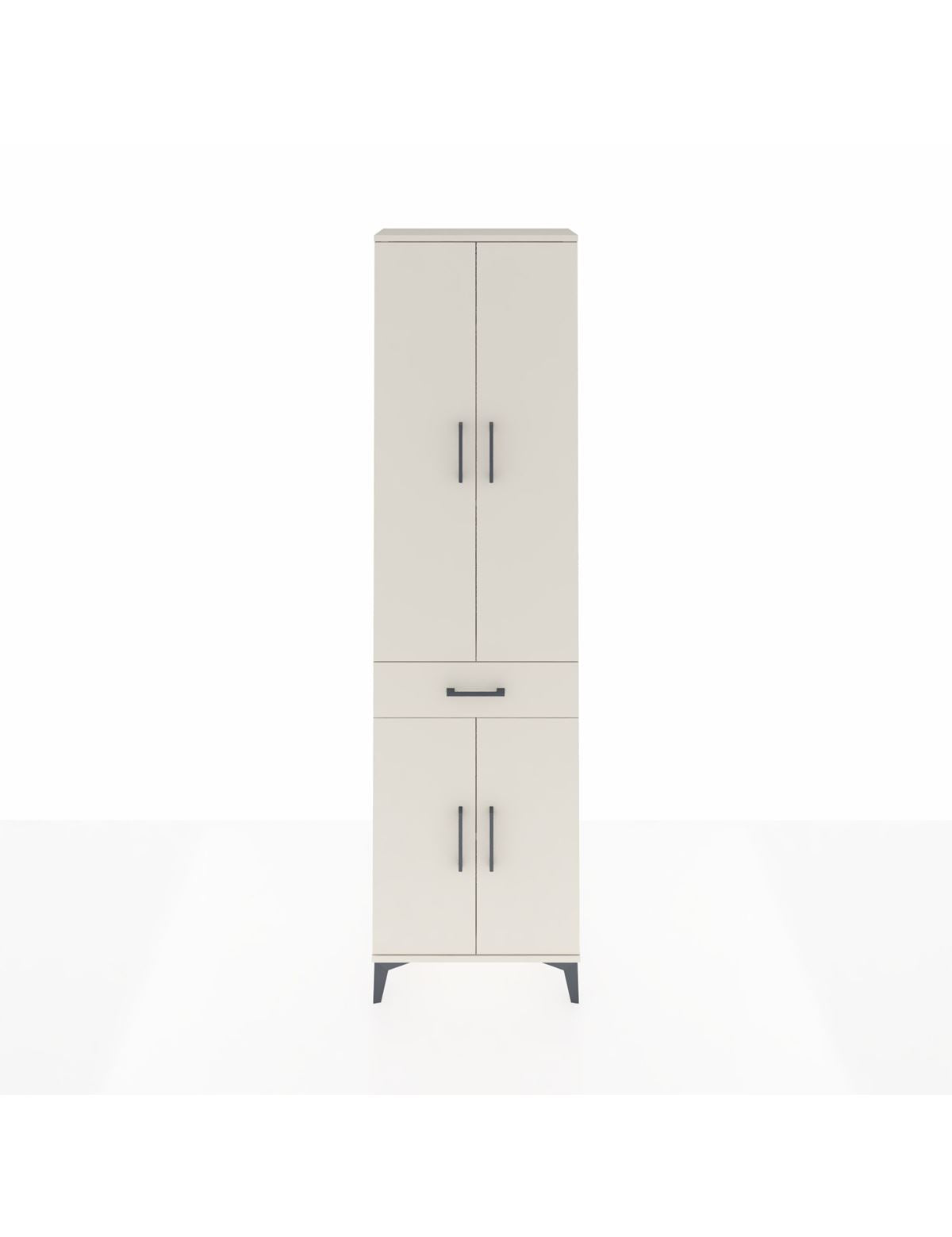 Arges Dolap 4 Raflı Tek Çekmeceli 4 Kapaklı 60x30x221 Aytaşı-Aytaşı