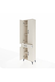 Arges Dolap 4 Raflı Tek Çekmeceli 4 Kapaklı 60x30x221 Aytaşı-Aytaşı